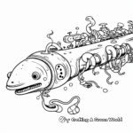 Detailed Scientific Electric Eel Coloring Sheets 4