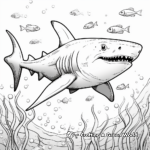 Detailed Shark Cartoon Coloring Pages 3