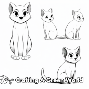 Siamese Cat Coloring Pages - Free &amp; Printable!