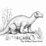 Detailed Sketches of Iguanodon for Coloring 3