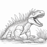 Detailed Spinosaurus Dinosaur Coloring Pages 2