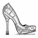 Detailed Stiletto Heel Coloring Sheets for Adults 3