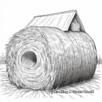 Detailed Straw Bale Coloring Pages 2