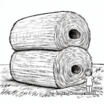 Detailed Straw Bale Coloring Pages 3