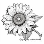 Detailed Sunflower Seed Coloring Pages 2