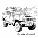 Detailed SWAT Vehicle Coloring Pages 2