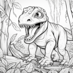 Detailed T Rex Coloring Pages for Adults 2