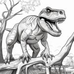 Detailed Tarbosaurus Coloring Pages for Adults 1