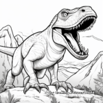 Detailed Tarbosaurus Coloring Pages for Adults 3
