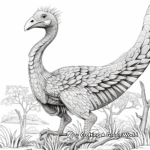 Detailed Therizinosaurus Coloring Pages 1