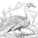 Detailed Therizinosaurus Coloring Pages 2