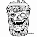 Detailed Trash Can Coloring Pages for Adults 2