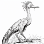 Detailed Troodon Anatomy Coloring Pages 4