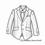 Detailed Tuxedo Suit Coloring Pages 1