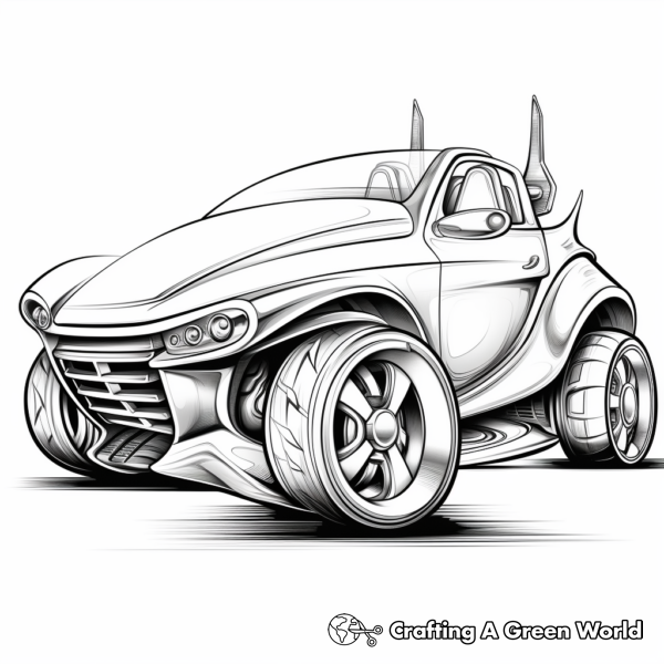 Unicorn Car Coloring Pages - Free & Printable!