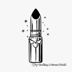 Detailed Velvet Lipstick Coloring Pages for Adults 2