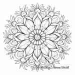 Detailed Winter Mandala Coloring Pages for Adults 4