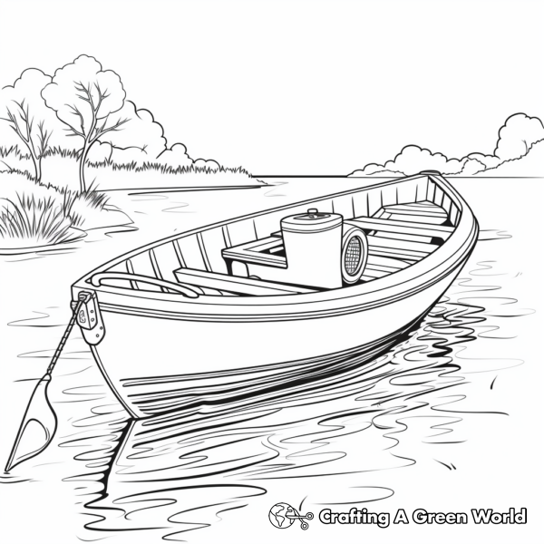 Rowboat Coloring Pages - Free &amp; Printable!