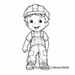 Detailed Workman Overalls Coloring Pages 4