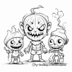Diabolical Demons Adult Halloween Coloring Pages 4