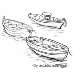 Diferentes tipos de botes de remos Páginas para colorear 2