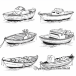 Diferentes tipos de botes de remos Páginas para colorear 4