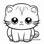 Difficult Scottish Fold Cat Coloring Pages 2