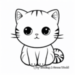 Difficult Scottish Fold Cat Coloring Pages 4