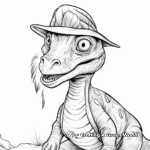 Dilophosaurus Portrait Coloring Pages for Focused Kids 2