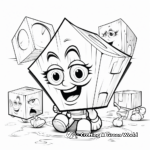 Dimensional 3D Trapezoid Coloring Pages 3
