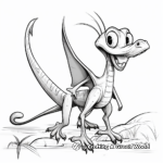 Dimorphodon Fossil Coloring Pages 2