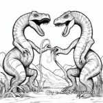Dino Duel: Camarasaurus vs. Xenotarsosaurus Coloring Pages 2