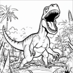 Dinosaur Attack: Compsognathus Coloring Sheets 4