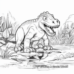 Dinosaur Discovery: Mapusaurus Coloring Sheets 1