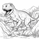 Dinosaur Discovery: Mapusaurus Coloring Sheets 2