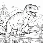 Dinosaur Discovery: Mapusaurus Coloring Sheets 3