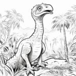 Dinosaur Ecosystem: Velociraptor Habitat Coloring Pages 1