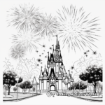 Disney Fireworks Display Coloring Pages 2