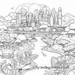Diverse Ecosystems Coloring Pages 1