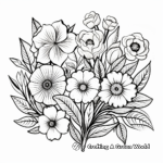 Diverse Spring Flowers Coloring Pages 3