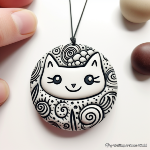 DIY Polymer Clay Jewelry Coloring Pages 4