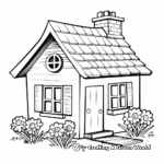 DIY Wooden House Decor Coloring Pages 4
