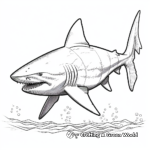 Documentary Style Megalodon Coloring Pages 1