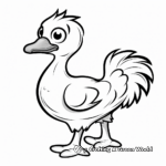 Dodo Bird Silhouette Coloring Pages for All Ages 1