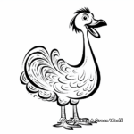 Dodo Bird Silhouette Coloring Pages for All Ages 3