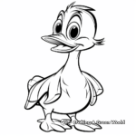 Donald Duck Inspired Duckling Coloring Pages 1