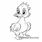 Donald Duck Inspired Duckling Coloring Pages 3