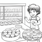 Donut Shop Coloring Pages 3