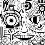 Doodle Fun: Printable Abstract Coloring Pages 1
