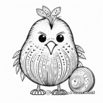 Doodles And Patterns Kiwi Bird Coloring Pages 2